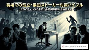【完全保存版】職場での孤立・集団ストーカー対策バイブル｜ガスライティングの手口から証拠取得の全技術まで