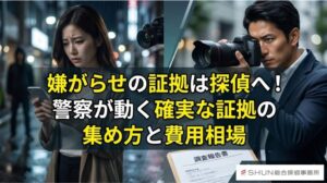 嫌がらせの証拠は探偵へ！警察が動く確実な証拠の集め方と費用相場