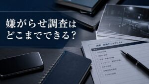 嫌がらせ調査について相談前に証拠を整理するイメージ