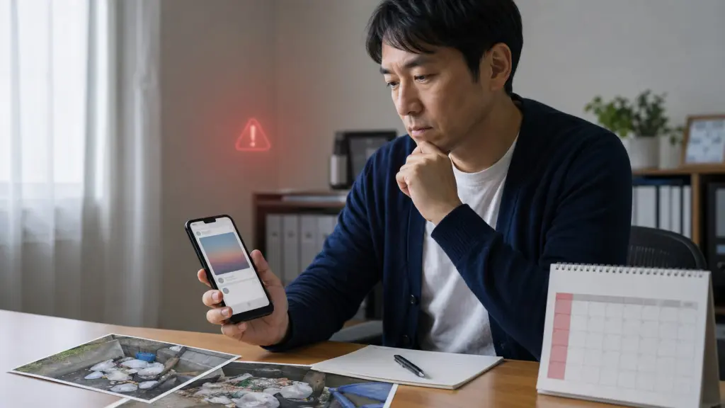 ゴミ投げ入れ被害でSNSに犯人扱いして投稿しない注意喚起