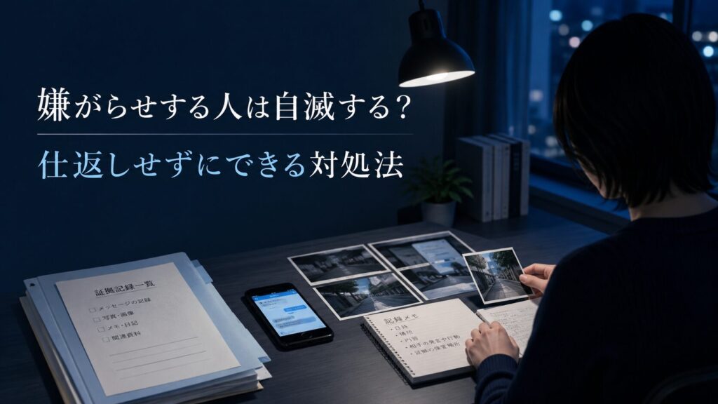 嫌がらせする人は自滅するのか悩む人のイメージ
