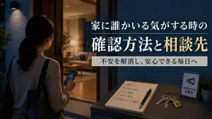 家に誰かいる気がする時の確認方法と相談先